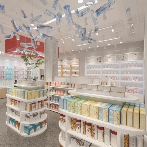 现代超市3D模型下载